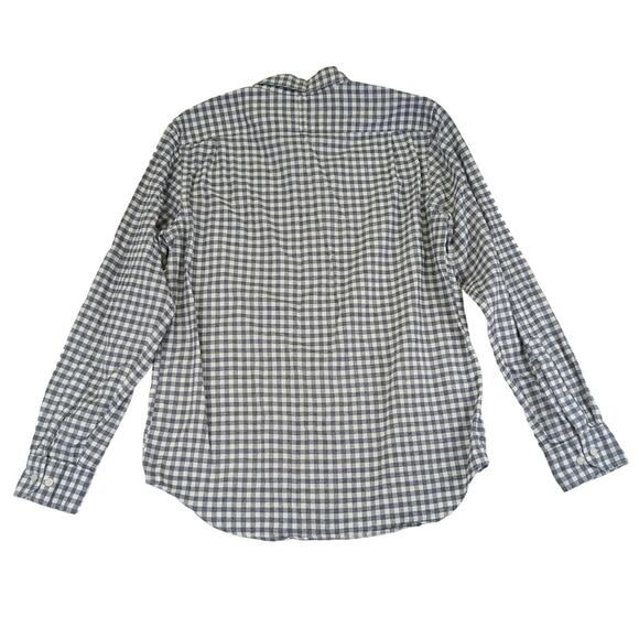 Banana Republic Camden Fit Luxe Flannel Button-down Shirt Check Pattern Medium - Picture 2 of 7